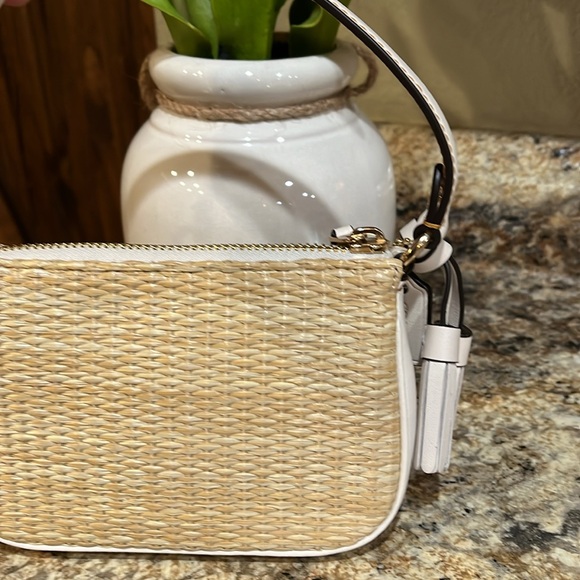 COACH NWT STRAW & LEATHER NOLITA 15 BAG in CHALK - Picture 4 of 7